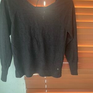 Victoria's Secret Black Off-Shoulder Knit Sweater